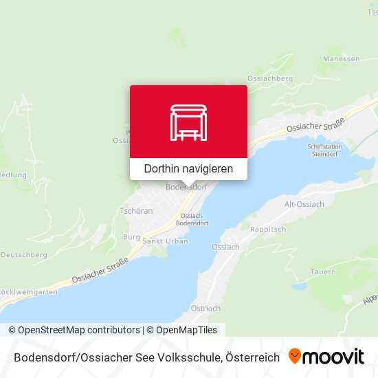 Bodensdorf / Ossiacher See Volksschule Karte