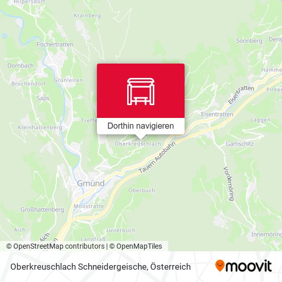 Oberkreuschlach Schneidergeische Karte