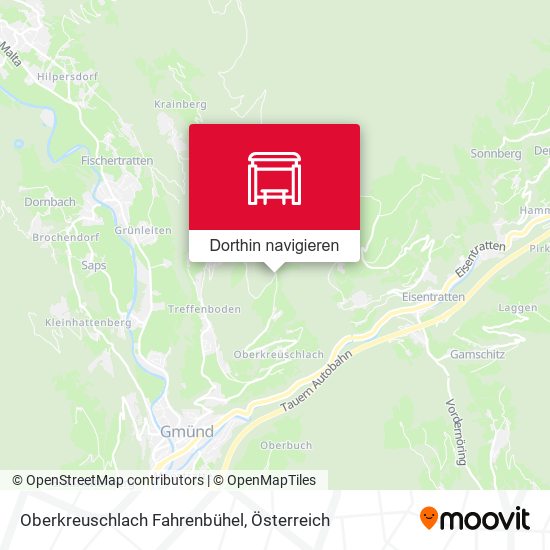 Oberkreuschlach Fahrenbühel Karte