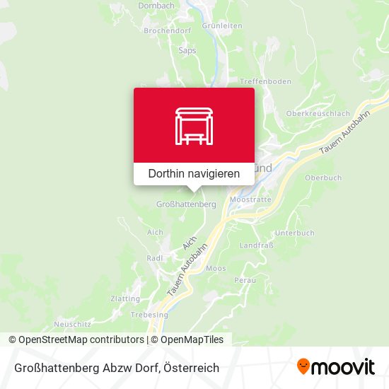 Großhattenberg Abzw Dorf Karte