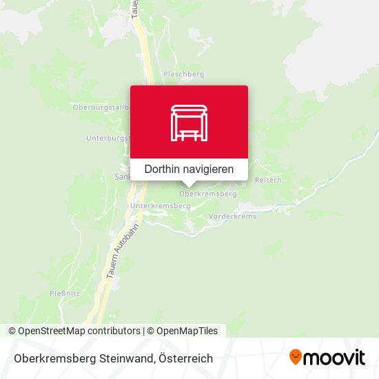 Oberkremsberg Steinwand Karte