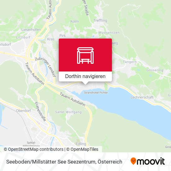 Seeboden / Millstätter See Seezentrum Karte