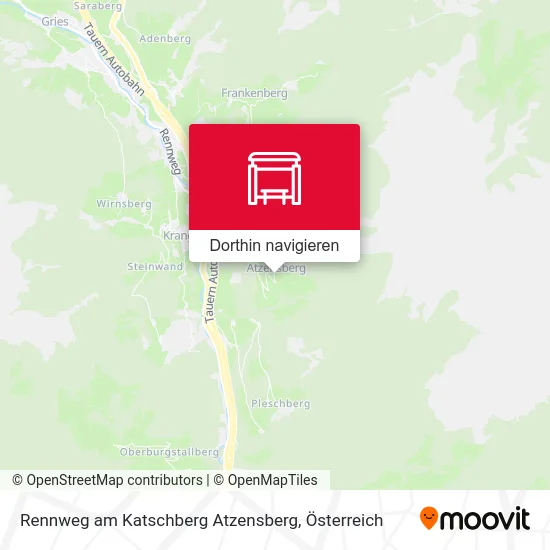 Rennweg am Katschberg Atzensberg Karte