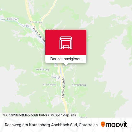 Rennweg am Katschberg Aschbach Süd Karte