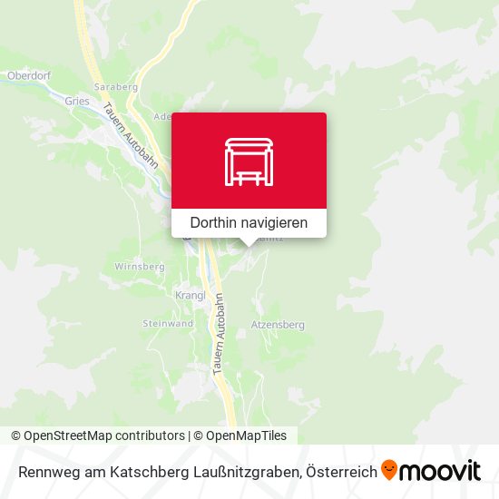 Rennweg am Katschberg Laußnitzgraben Karte
