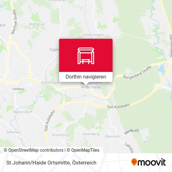 St.Johann/Haide Ortsmitte Karte