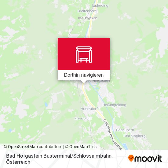 Bad Hofgastein Busterminal / Schlossalmbahn Karte