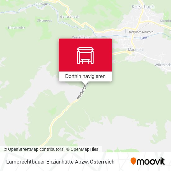 Lamprechtbauer Enzianhütte Abzw Karte