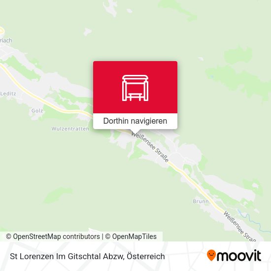 St Lorenzen Im Gitschtal Abzw Karte