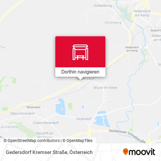 Gedersdorf Kremser Straße Karte