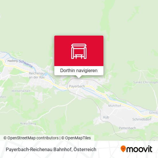 Payerbach-Reichenau Bahnhof Karte