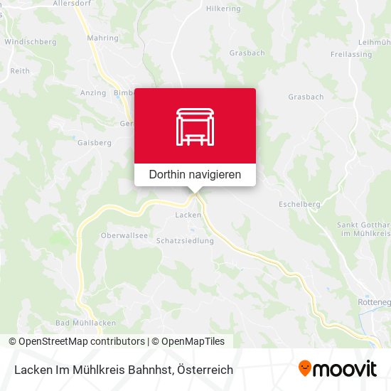 Lacken Im Mühlkreis Bahnhst Karte