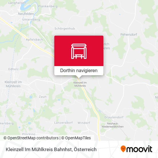 Kleinzell Im Mühlkreis Bahnhst Karte