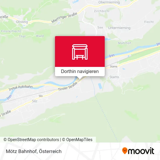 Mötz Bahnhof Karte