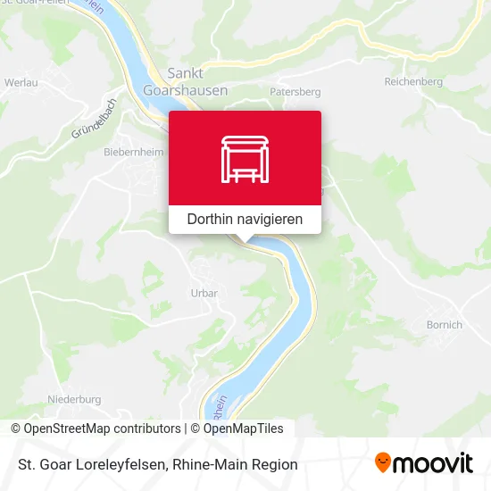 St. Goar Loreleyfelsen Karte