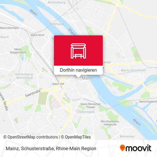 Mainz, Schusterstraße Karte