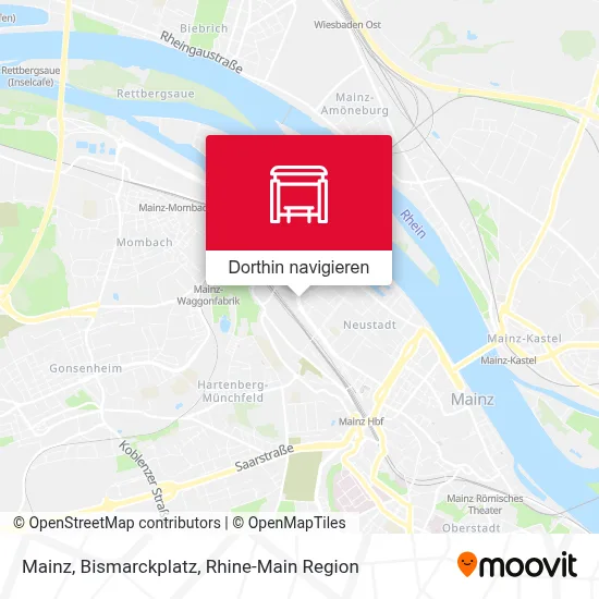 Mainz, Bismarckplatz Karte