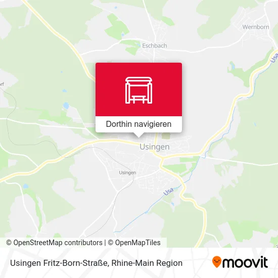 Usingen Fritz-Born-Straße Karte