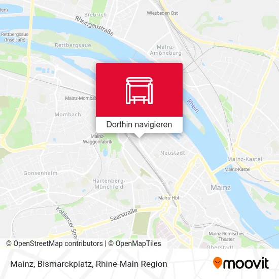 Mainz, Bismarckplatz Karte