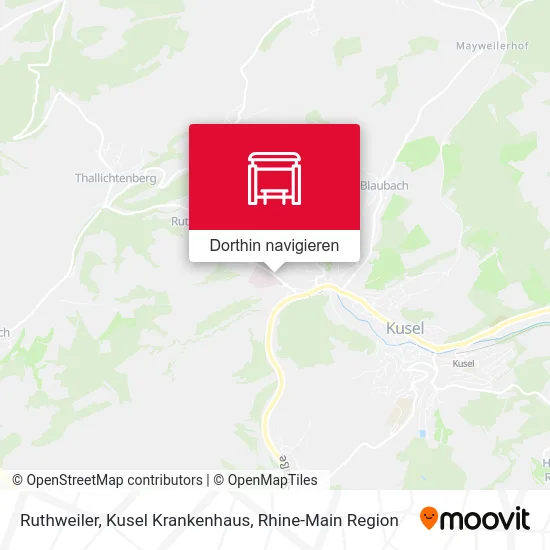 Ruthweiler, Kusel Krankenhaus Karte