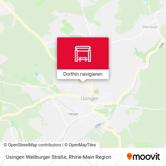 Usingen Weilburger Straße Karte