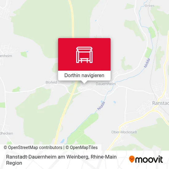Ranstadt-Dauernheim am Weinberg Karte