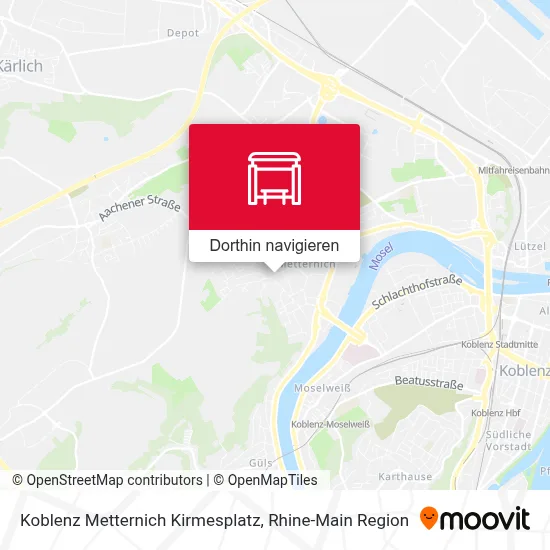 Koblenz Metternich Kirmesplatz Karte