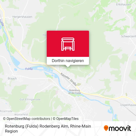 Rotenburg (Fulda) Rodenberg Alm Karte