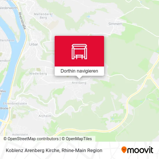 Koblenz Arenberg Kirche Karte