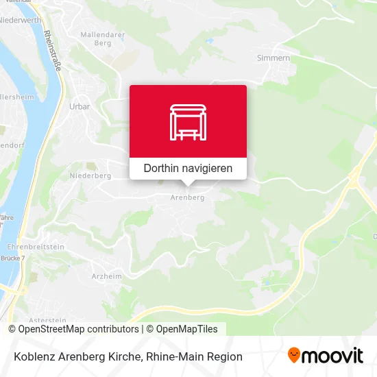 Koblenz Arenberg Kirche Karte