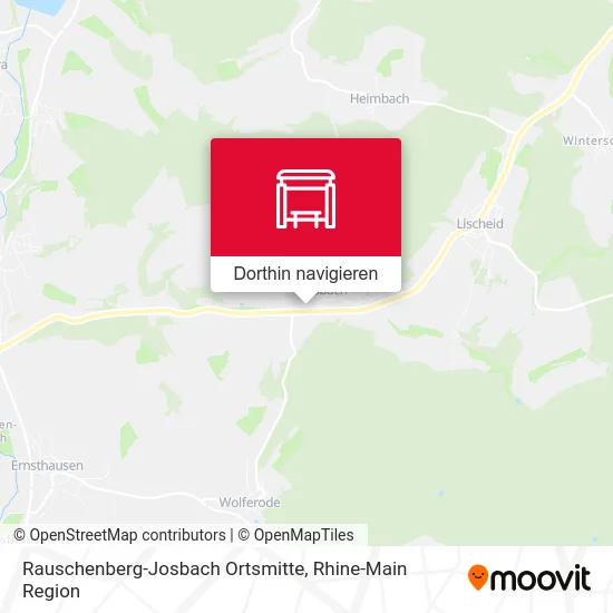 Rauschenberg-Josbach Ortsmitte Karte