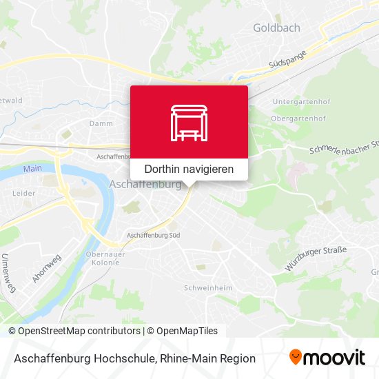 Aschaffenburg Hochschule Karte
