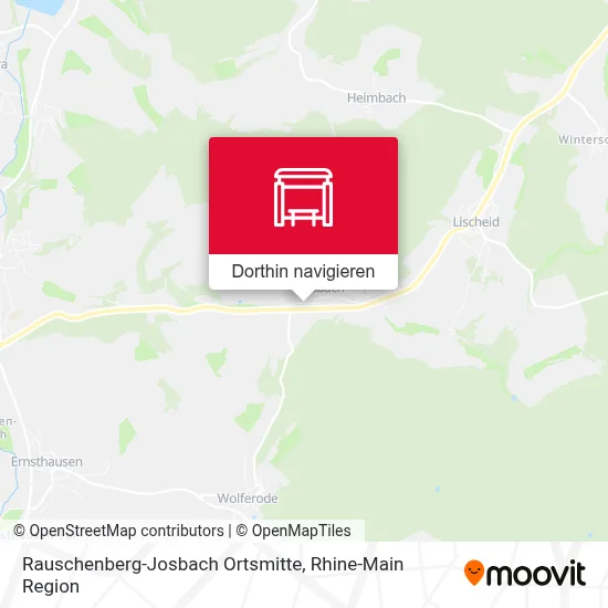 Rauschenberg-Josbach Ortsmitte Karte
