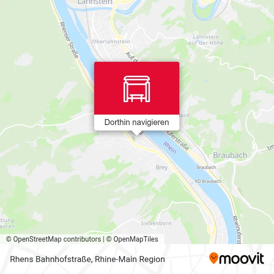 Rhens Bahnhofstraße Karte