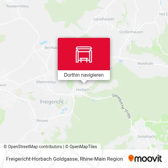Freigericht-Horbach Goldgasse Karte