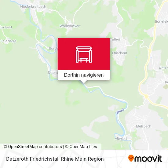 Datzeroth Friedrichstal Karte