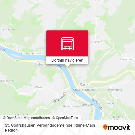 St. Goarshausen Verbandsgemeinde Karte