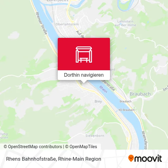 Rhens Bahnhofstraße Karte