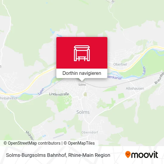 Solms-Burgsolms Bahnhof Karte