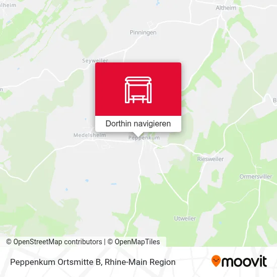 Peppenkum Ortsmitte B Karte