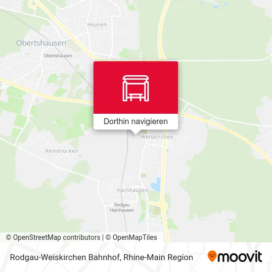 Rodgau-Weiskirchen Bahnhof Karte