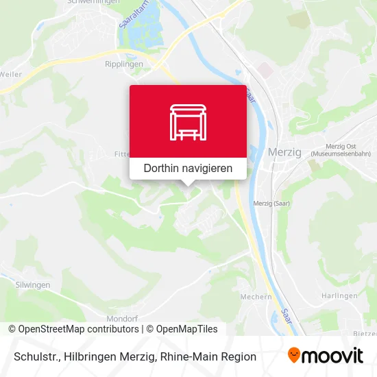Schulstr., Hilbringen Merzig Karte