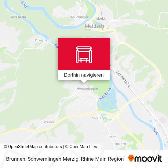 Brunnen, Schwemlingen Merzig Karte