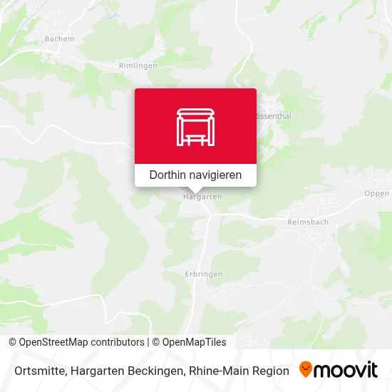 Ortsmitte, Hargarten Beckingen Karte