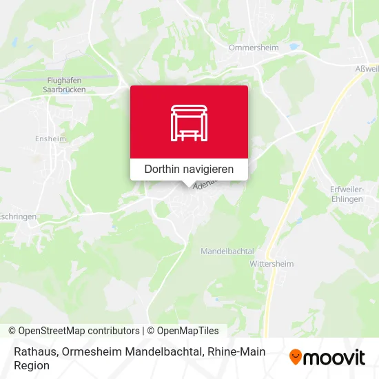 Rathaus, Ormesheim Mandelbachtal Karte