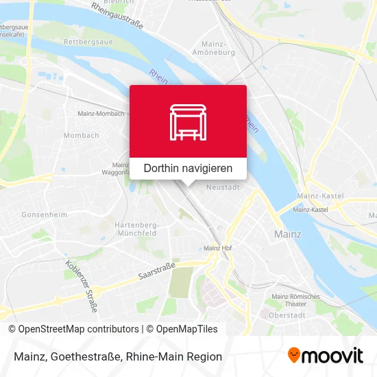 Mainz, Goethestraße Karte