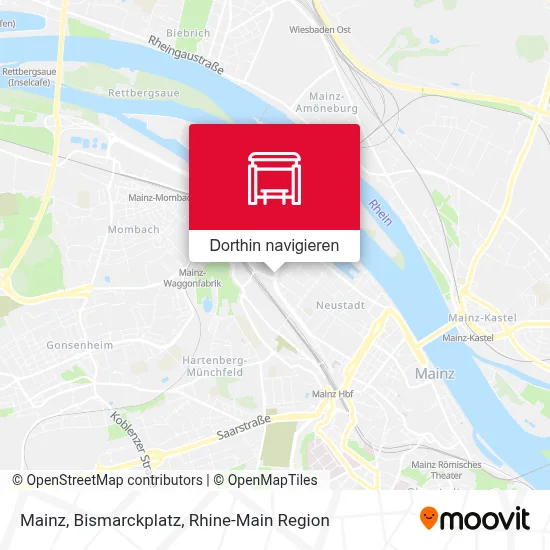 Mainz, Bismarckplatz Karte