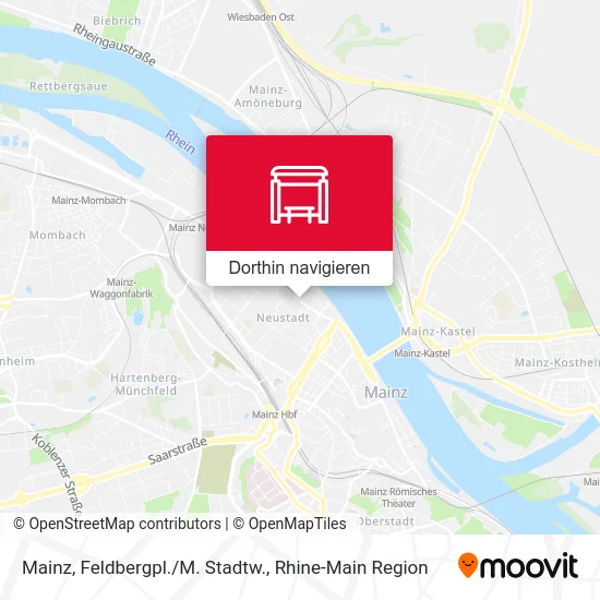 Mainz, Feldbergpl./M. Stadtw. Karte