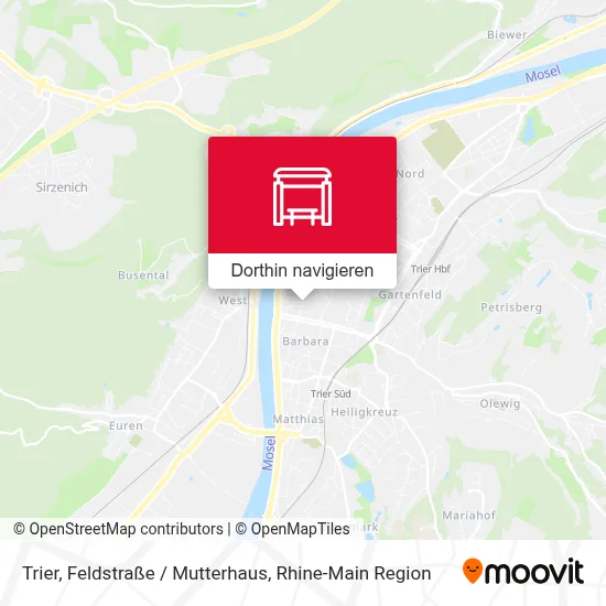 Trier, Feldstraße / Mutterhaus Karte