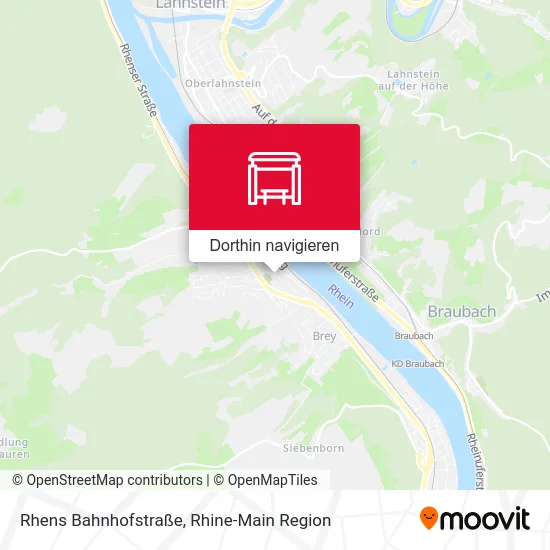 Rhens Bahnhofstraße Karte